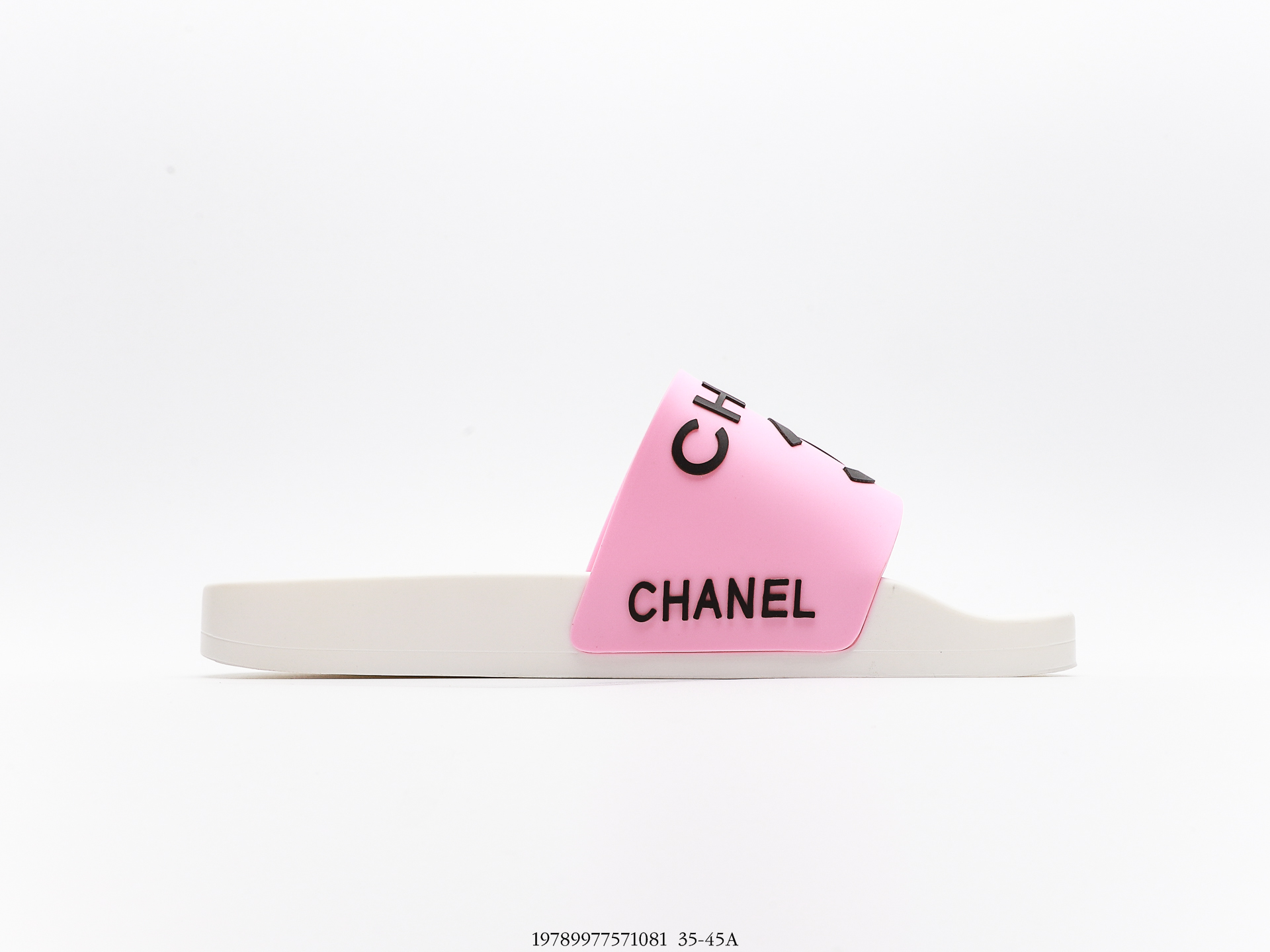 Ch**el  Logo Bi-color Plain Sandals