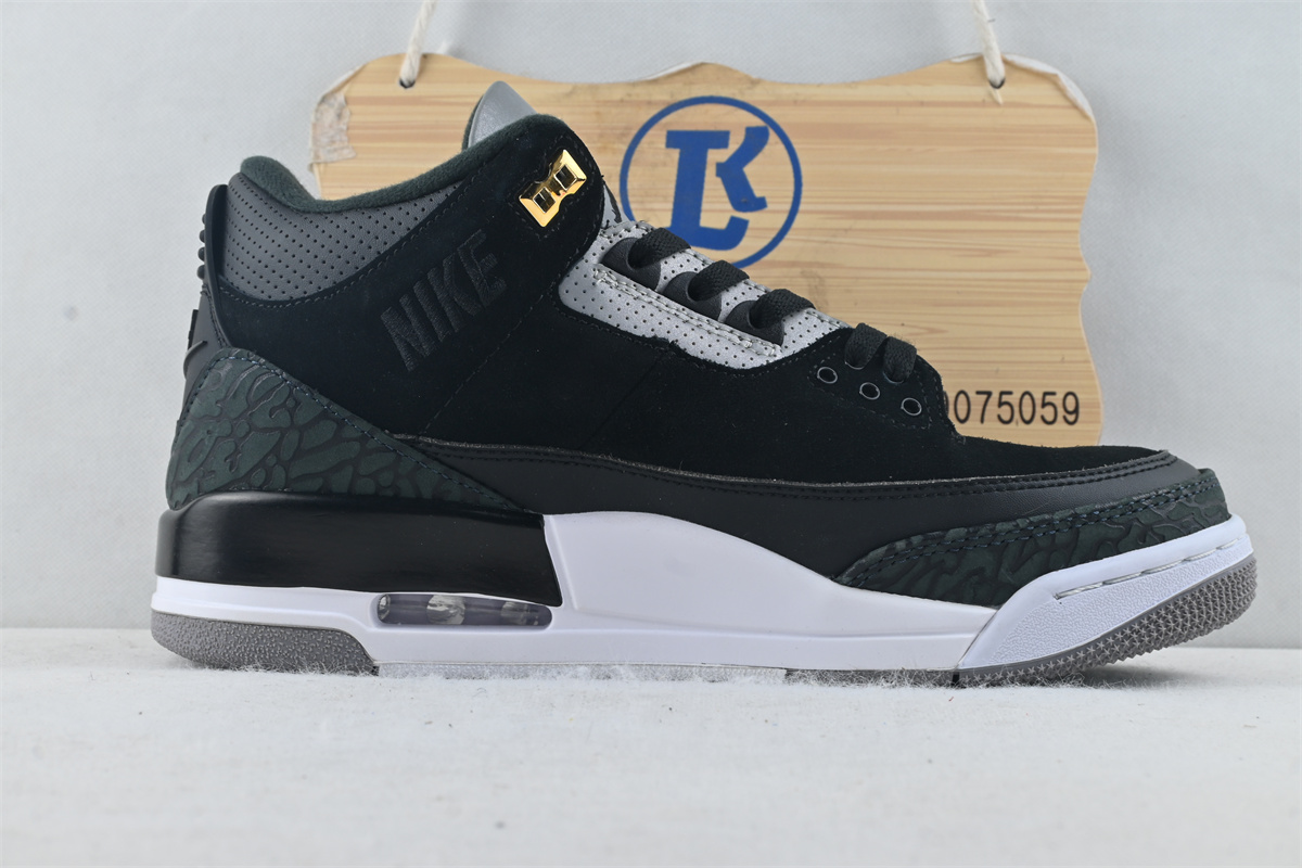 Jordan 3 Retro Tinker Black Cement Gold