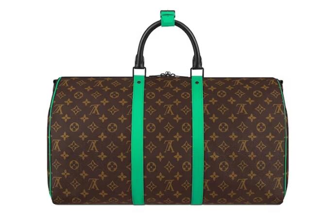 L0vis Vvtt0n Keepall Bandouliere  Monogram Macassar Minty Green