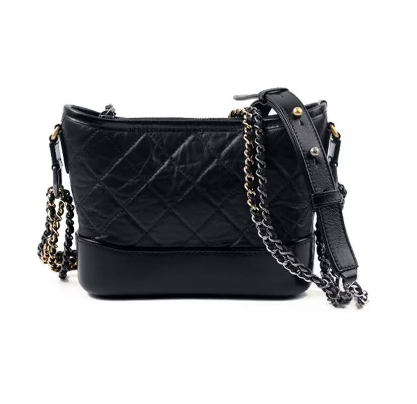 Ch**el Gabrielle Hobo Bag Small Black