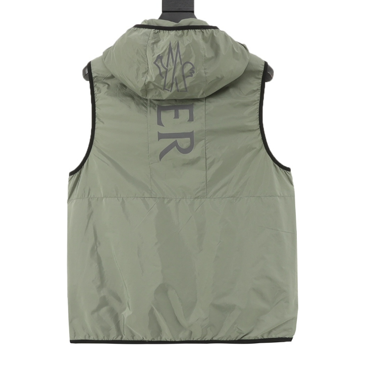 MONCLER reflective hooded vest