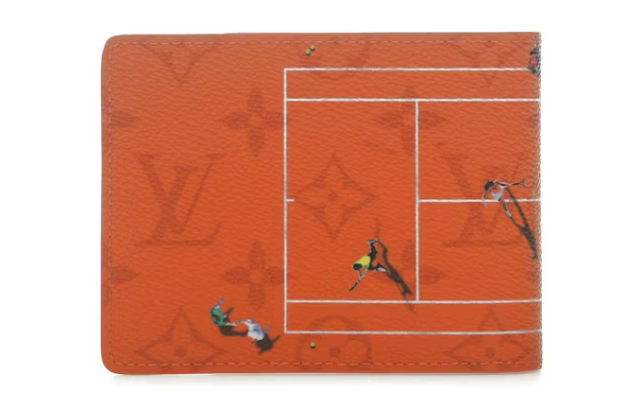 L0vis Vvtt0n Tennis Slender Wallet Brick Red 2025