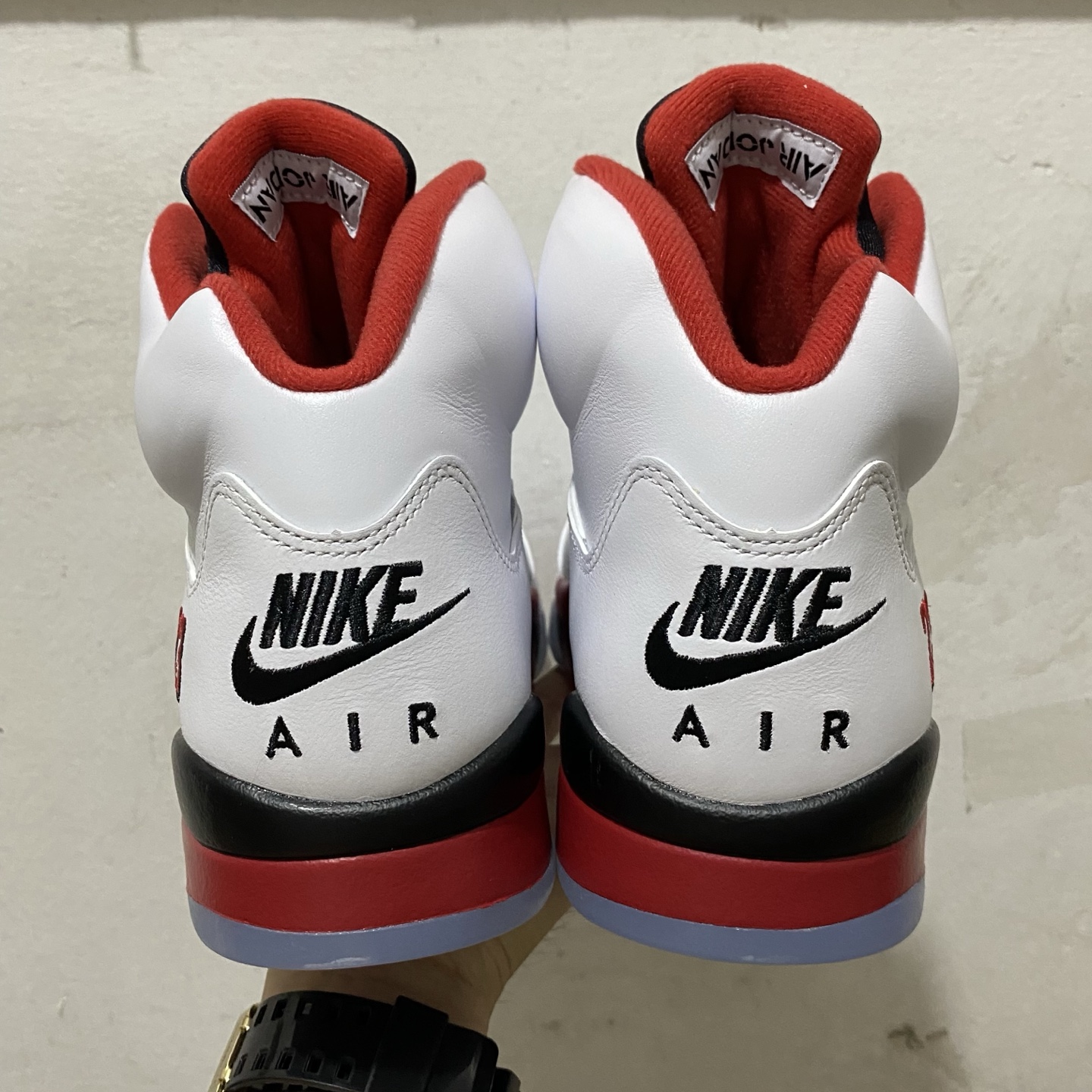 Air Jordan 5 Fire Red “Black Tongue”