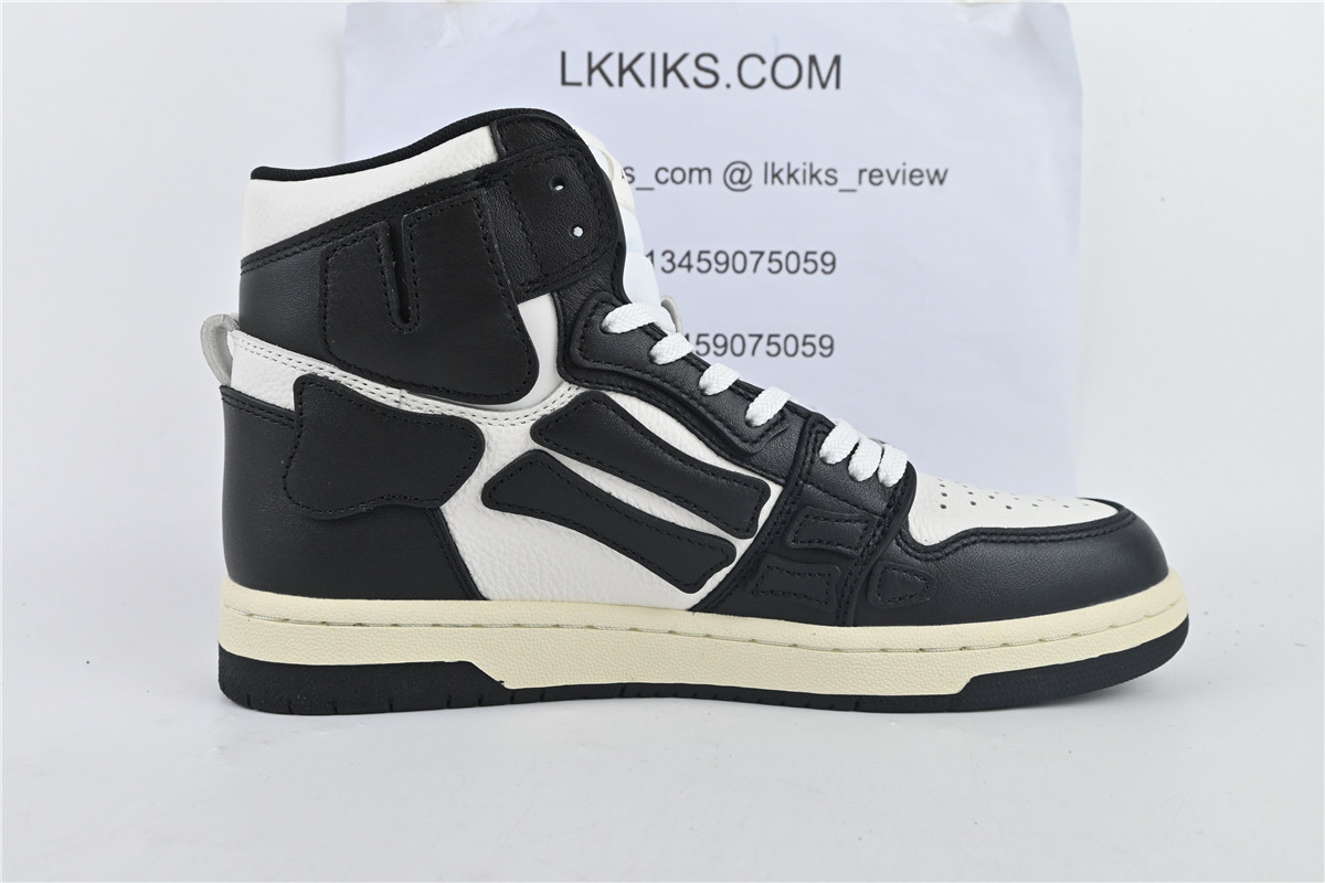 AMIRI Skel Top Hi Black White