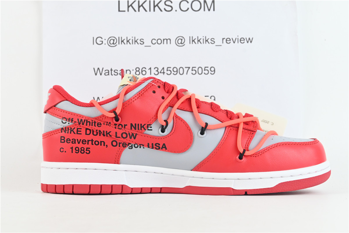 Nike Dunk Low Off-White University Red